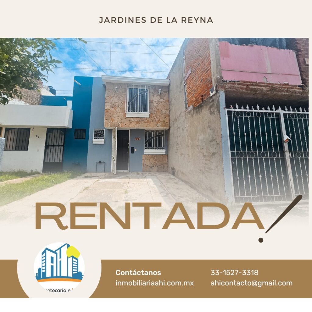 Casa RENTADA! En Jardines De La Reyna